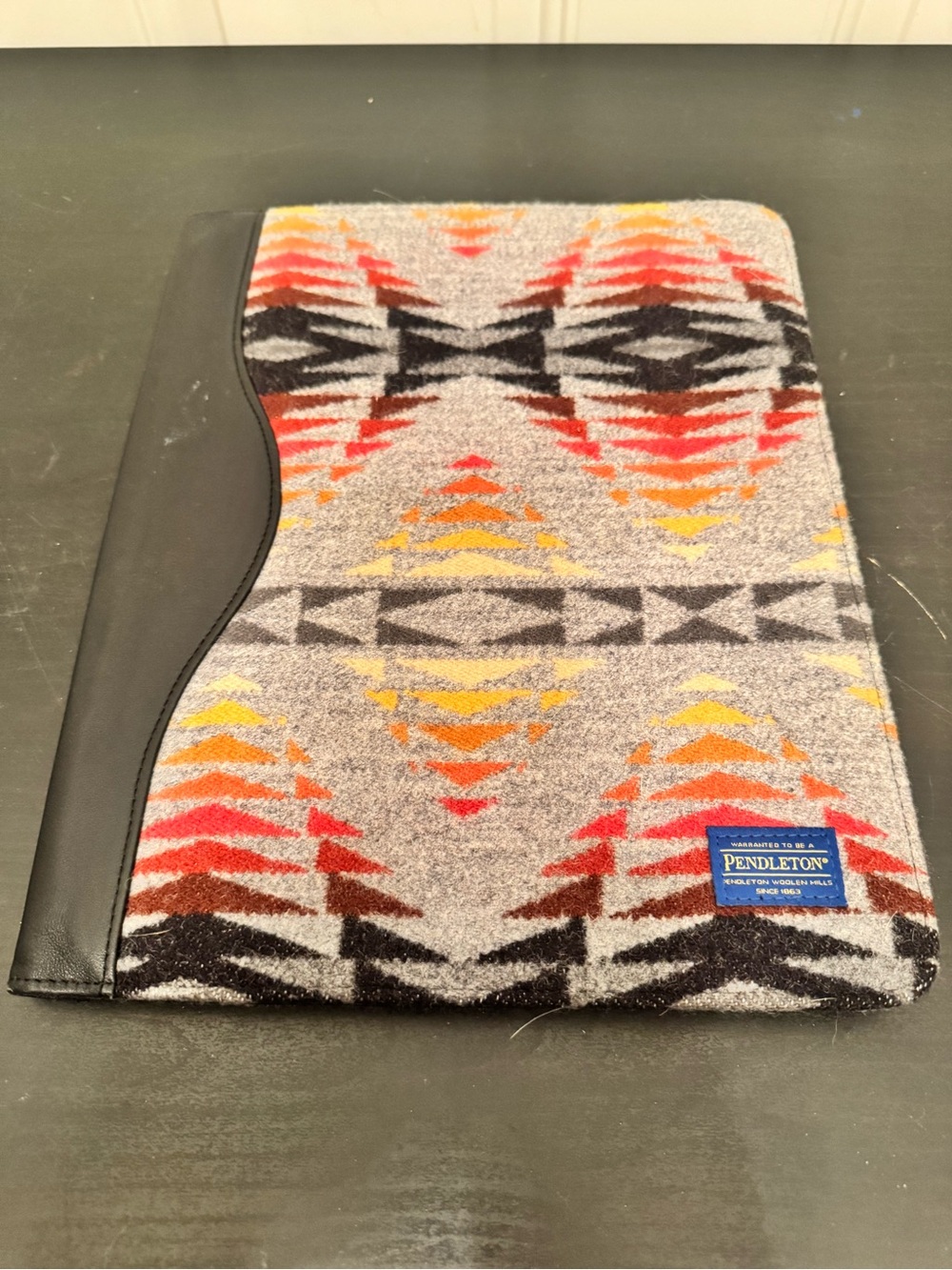 Pendleton Wool Leather Notebook Notepad Holder Cover Folder Southwest Native